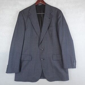 VTG Polo University Club Blazer Virgin Wool 40 Glen Check Ralph Lauren USA Made